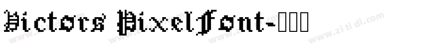 Victors PixelFont字体转换